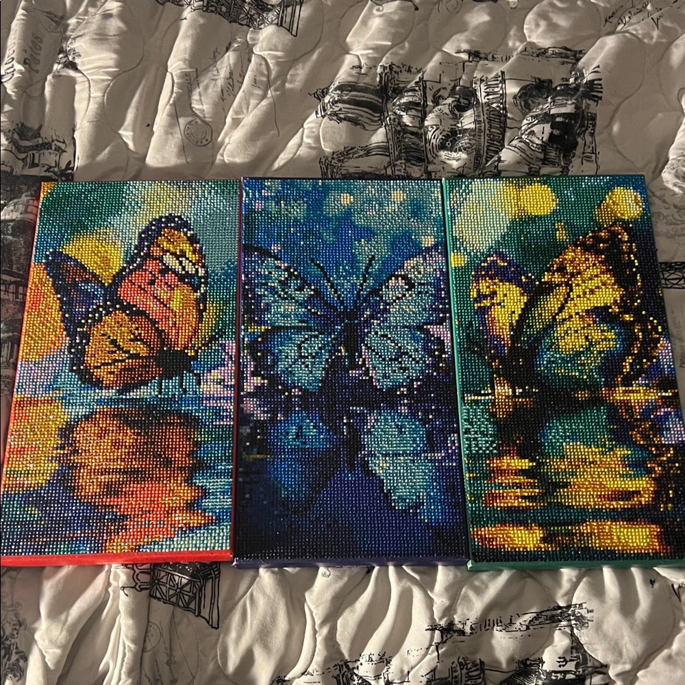 Colorful Butterfly Wall Art Set